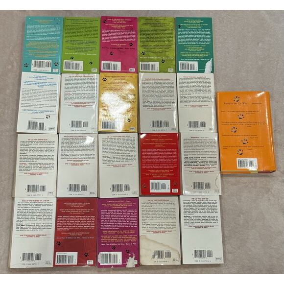 Lot of 21 - The Cat Who Book Collection - Lilian Jackson Braun Mysteries - Picture 2 of 8